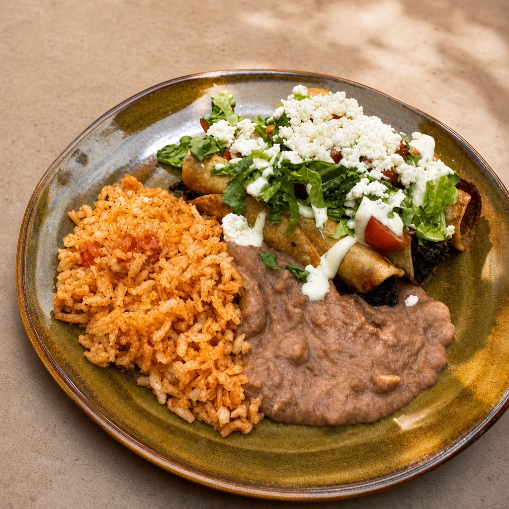 Chicken Tinga Taquitos.